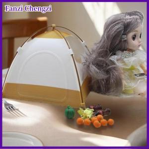 Fanzi 1 Piece Mini Búp bê du lịch cắm trại trang trí đồ chơi 1:12 Dollhouse mô phỏng lều mô hình Micro cảnh Xây Dựng Đạo cụ ảnh