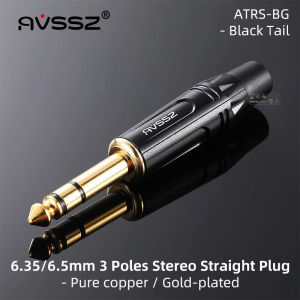 AVSSZ 6.35/6.5 TS Mono TRS Stereo 2/3 Pore Welding Plug Guitar Cable Musical Instrument Audio Microphone Cable Professional Plug