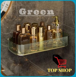 TOP SHOP Wall Shelf Punch-Free Wall-mounted Household Kitchen Bathroom Cosmetics Storage Rack Folding Wall Shelf Home Accessary