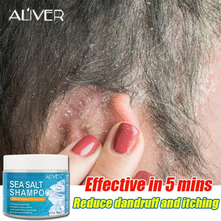 [ Cod Ready Stock]aliver Sea Salt Anti Dandruff Shampoo For Dandruff And Scalp Treatment Fast