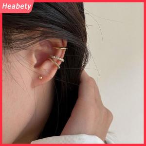 Heabety 3 cái đơn giản vòng bọc Bông tai sụn Tai Clip không có xuyên sụn Bông tai tai tai Cuff