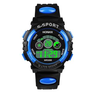 MILDPETAL Shock Resistant Children Electronic Watch Luminous Lightweight Kids Digital Watch LED Wristwatch for Boys and Girls