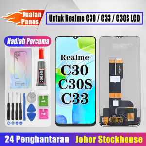 Techparts LCD For Realme C30 / C33 / C30S + Screen parts + Free screwdriver set + Glue