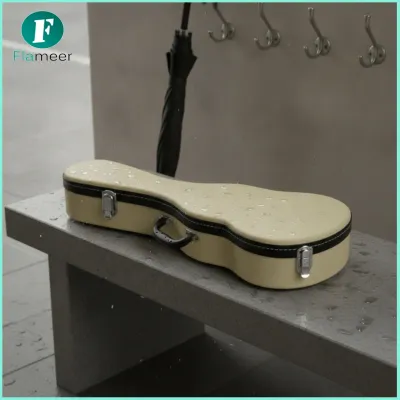 Flameer Cushioned-Lined Ukulele Hard Case Protective Ukulele Case with Storage Compartment Sturdy Sturdy for Rehearsals