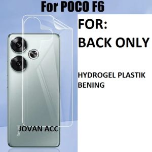 HYDROGEL BELAKANG BENING POCOPHONE POCO F6 5G F5 5G POCO X5 PRO 5G POCO X5 5G F1 Anti gores hydrogel anti jamur pelindung belakang skin garskin