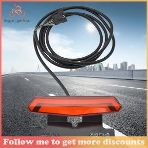 【New Arrival】 Bright LED Bike Tail Light with Brake and Turn Signal for 36V 48V Electric Bikes Cycling Accessories