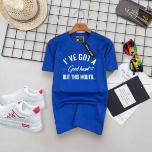 Kaos Baju Wanita Masa Kini Good Hart T-shirt Ringger Tee Tumblr Tee Soft combad 30s