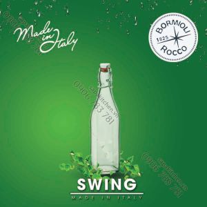 Chai Thủy Tinh Vuông Swing Bormioli Rocco - 05 Lít