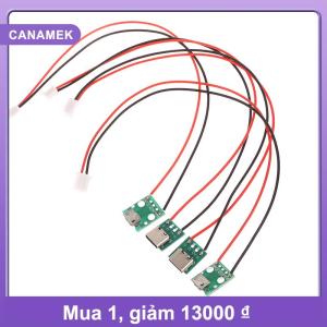 【CANAMEK】 Type-C PCB với Cabel chuyển đổi Bộ chuyển đổi Micro USB để nhúng Nữ kết nối Breakout Board sạc cáp hàn Board ổ cắm