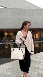 Túi vải canvas dành cho nữ túi mua sắm nữ có dung tích lớn 2024 Túi đeo vai cao cấp túi tote thời trang túi đeo chéo