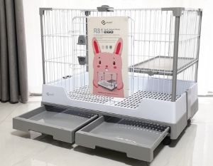 ✅Ready Stock✅ Pet Cage Rabbit Cage Home Hamsters Indoor Nest Peliharaan Sangkar Rumah Sarang Arnab Dalaman 兔子笼抽屉式/双层