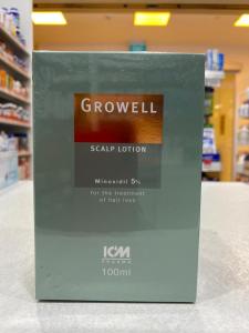 Growell Scalp Lotion 5% Minoxidil 100ml  Hair Loss Treatment Anti Hair Fall Stimulates Hair Regrowth