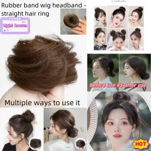 Good luck befalls!  The ball head wig is ancient the natural straight hair circle is a simulated human bud fluffy artifact