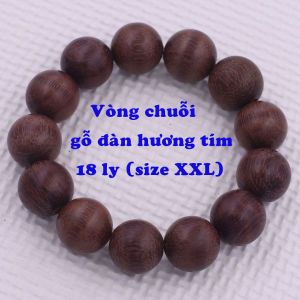 Vòng chuỗi đeo tay gỗ huỳnh đàn 18 ly (size lớn) vòng tay phong thuỷ