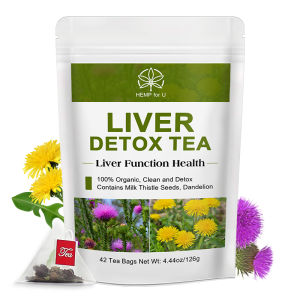 【Local Stock】Liver Detox Tea Natural and Organic Unique Herbal Support Clearing Away Heat Detoxifying and Detoxifying Tea To Repair Body Fat Metabolism System