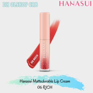 HANASUI Mattedorable Lip Cream Matte | Lipstick Cair Mate BPOM ALL VARIAN (NORMAL & BOBA EDITION)