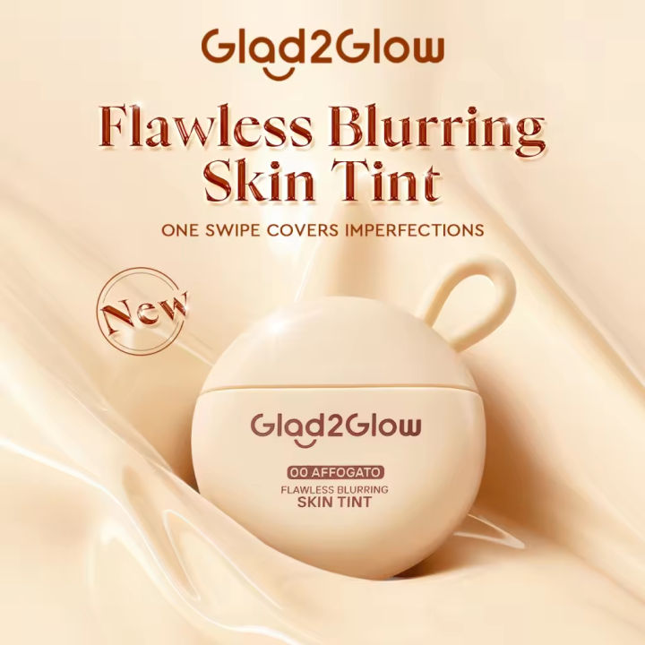 【New Launch！】Glad2Glow FLAWLESS BLURRING SKIN TINT Tinted Moisturizer locks in flawless look all day