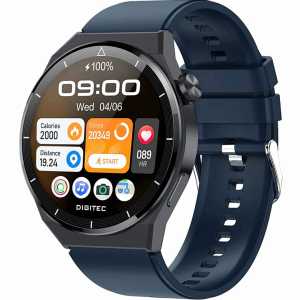 Jam tangan Pria Digitec Smartwatch LEGACY bulat tali rubber/silicon analog original