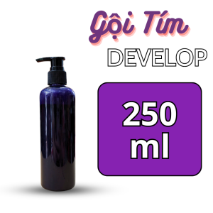 Dầu Gội Tím Develop  KHỬ ÁNH VÀNG giữ màu cho tóc nhuộm tóc tẩy bền màu  1000ml
