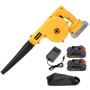DeWALT 599V ไร้สาย พร้อมแบตเตอรี่ 2 ก้อน 4800W ปืนเป่าลม แรงดันสูง พร้อมหมึกขัดและหนีบโลหะ สำหรับงานช่าง