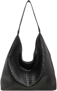 2025  Womens woven handbag  Fashion Single Shoulder  Hobo  Bag  Leather woven beach bag  Womens work wallet