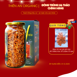 Đông trùng hạ thảo sấy thăng hoa Sợi Gãy 50gram Thiên An dễ ngủ tăng cường hệ miễn dịch