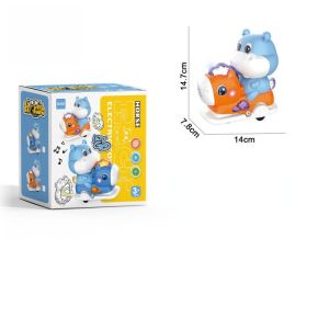 Aoduoyaya Electric Horse Riding Toy Cute Animals Riding Swing Toy with Music Light  Kid Gifts