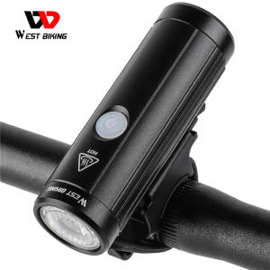 West Biking Waterproof LED Bicycle Light 350 Lumen Rechargeable Bike Front Anti-glare MTB Road Bike Flashlight Cycling Headlamp