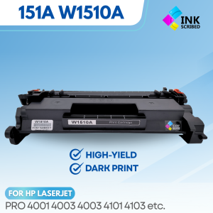INKSCRIBED 151A W1510A Compatible Toner Cartridge for HP Laserjet MFP 4103fdn Pro 4003 Printer