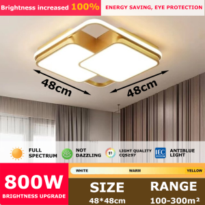 LED Ceiling Light 3 color with remote Living room bedroom light modern ceiling lamp home lighting With switch
