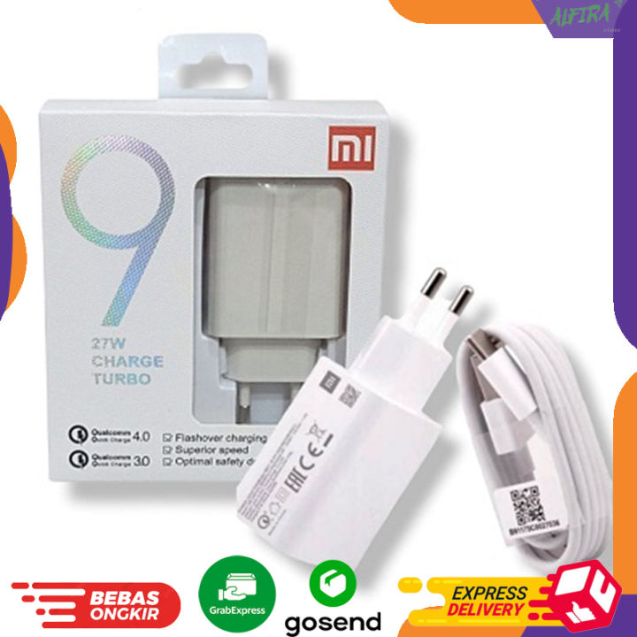 Charger XIAOMI 27W ORl TYPE C REDMI REDMI Note PRO REDMI 10 REDMI Note  Redmi 11 MI MI Lazada Indonesia