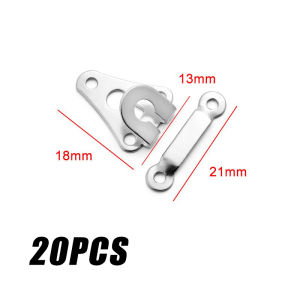 20Pcs Trouser Hook Invisible Sewing Buttons Anti Corrosion For Pants Skirt Home Tailoring Kit