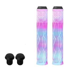 Nonslip Soft Rubber Cycling Handle Grips Mountain Bike Handlebar Grips Replacement Shock Absorption Handle Cover