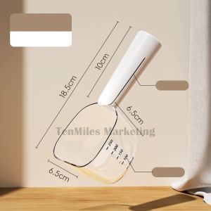 Premium Pet Spoon with Handle Bag Holder Design For Cat Dog Food Sudu Makanan Kucing Anjing Feeders Scoop Sudu Makanan Kibble Kucing Dan Anjing Sudu Hook Kibble Plastic Bag Scooper Pet