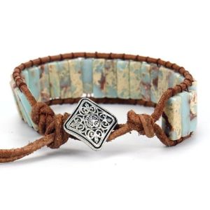 LINSBAYWU Hand Jewelry Beads Braided Bracelets Charm Colorful Rainbow Stone Bracelet Sweet Rope Woven Bohemian Style Bangle Gifts