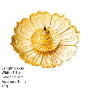 Gold/Bronze Incense Burner Multi-Level Buddhism Decor For Home Shrine Burner Holder Base