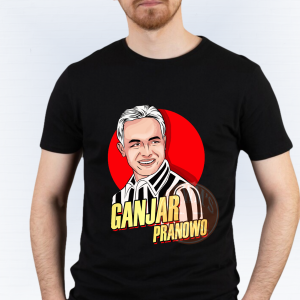 KAOS DITRO/ BAJU GANJAR PRANOWO MOTIF BARU LENGAN PENDEK BISA UNTUK PRIA WANITA