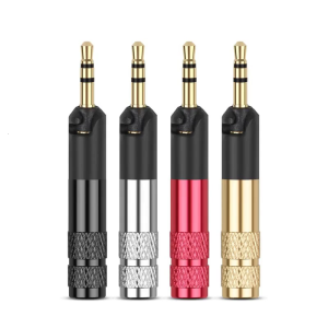 2Pieces 2.5mm 3 Pole Stereo Jack Earphone Plug Adapter for HD558 HD518 HD598 Headset DIY Connector