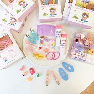 MD-C776 Jepit Rambut DIY Set With Clay Decorating Hair Pin Korean Style / Menghias Jepitan Karet Aksesoris Rambut Anak dengan Cream Import