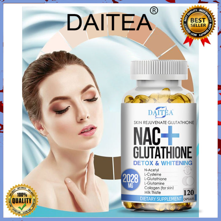 NAC Supplement N-Acetyl Cysteine Plus L-Glutathione 500 Mg Intracellular Antioxidant Complex with Milk Thistle Extract - Reduced Liposomal Glutathione - Lazada