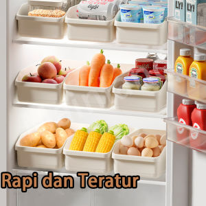 Mainland Tempat Penyimpanan Kulkas Kotak Penyimpanan Dapur Wadah Makanan Untuk Buah Sayur Dan Telur HSB815