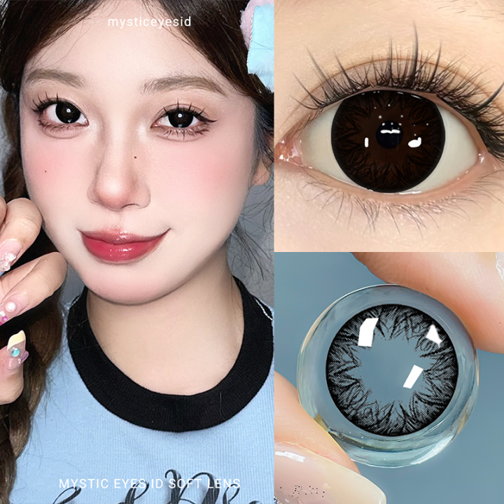 [COD]mysticeyes softlens Olivia Mint series black big eyes 14.2mm normal