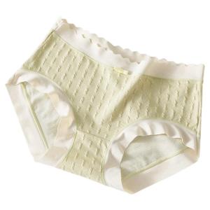 Nơ Phụ Nữ Vỏ Sò Giữa eo quần lót quần lót Colorblock Jacquard bông quần lót co giãn cổ ngắn panty đồ lót