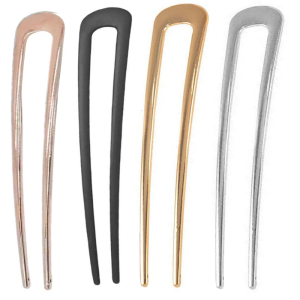 Elegant Metal Hair Clip For Women Daily Use Decorative Rustproof U Shape Barrettes Hair Stick Formal Event Gift