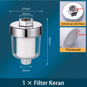 【Ready COD】Filter Keran Air Universal Bahan Katun PP 1/2 Inch Penyaringan air Kepadatan Tinggi Untuk Dapur / Kamar Mandi/filter kran air/filter