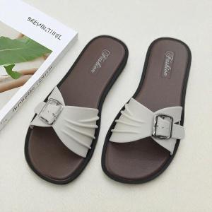 VEBLEN Sandal Flat Slides Selop Wanita Cewek Perempuan Huruf G Mewah Elegan Anggun Style Kekinian
