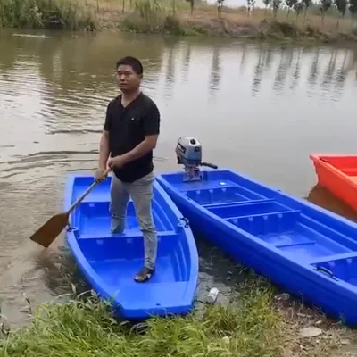 Guanglian plastic boat fishing boat PE tendon assault boat FRP fishing boat fishing boat marine breeding boat