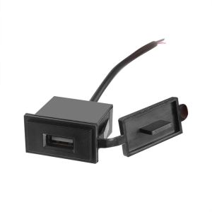DOUBLEL Truck ATV Boat Car RV Bus Adapter Outlet Mobile Pphone Charger 2.4A 12V For Motorcycle Auto USB Car Charger USB Charger Socket Charging Station Power Adapter