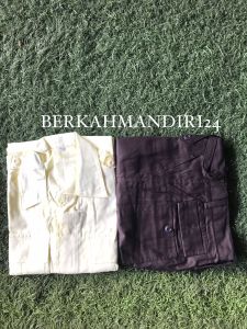 BAJU PDL SATPAM LENGAN PANJANG / SECURITY WARNA CREAM TERBARU