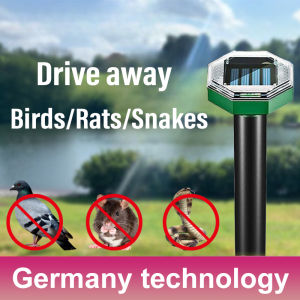 German Technology Bird repellent outdoor Solar bird repellent ultrasonic Efficient & Safe 驱鸟神器 Pigeons repellent Penghalau burung merpati Sun-proof & Waterproof 赶鸟神器 Bird scarer Anti bird Bird spikes 驱鸟器 Animal repeller reject